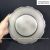 Phôi dĩa kim loại bạc đồng hoa dâm bụt 21cm
