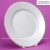 Phôi dĩa sứ tròn jasmine viền vàng 28cm