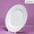 Phôi dĩa sứ tròn jasmine viền vàng 20cm
