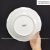 Phôi dĩa sứ tròn mẫu đơn viền bạc 25cm – in chuyển nhiệt