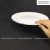 Phôi dĩa sứ tròn mẫu đơn viền bạc 25cm – in chuyển nhiệt