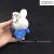 Phôi gấu bông in hình 3D thỏ xanh nhỏ 14cm